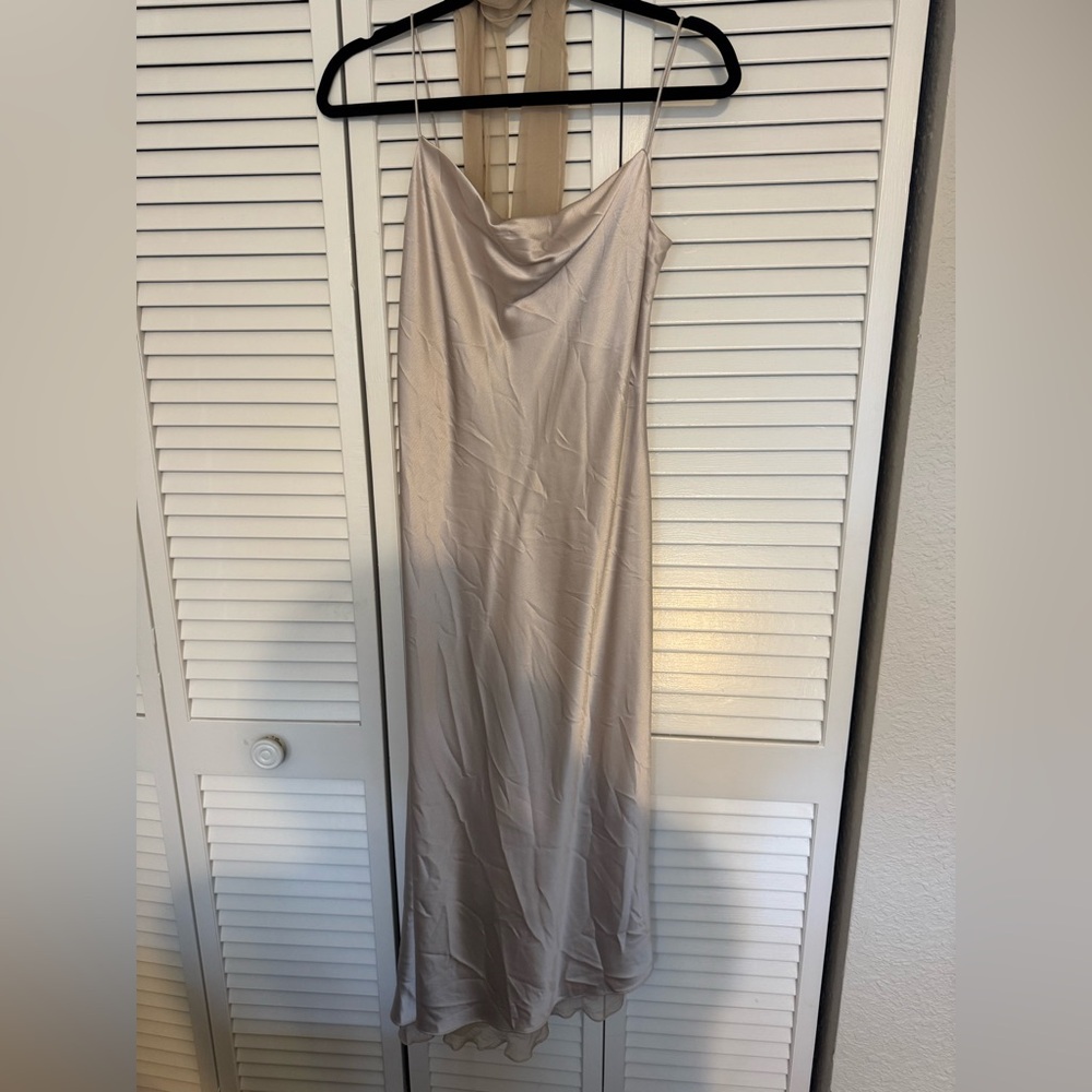 Jones New York Champagne Silk Dress
